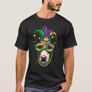 Camiseta Carnaval do Partido Mardi Gras - Jester Cow Farmer