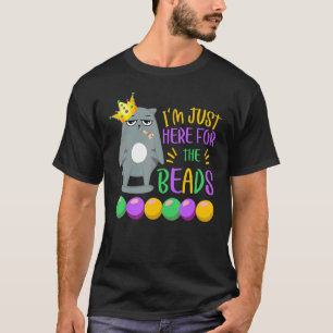 Camiseta Carnaval Estou Aqui Apenas Para As Contas Gato Eng