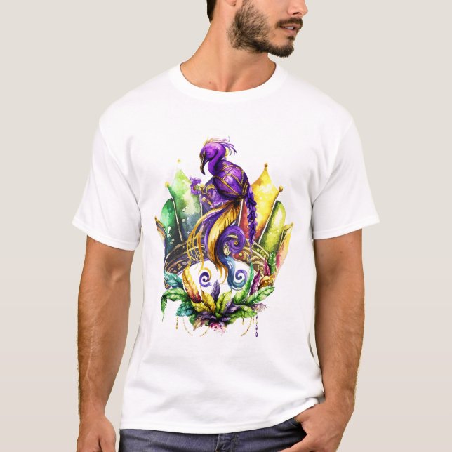 Camiseta Carnaval - Pássaro e Coroa (Frente)
