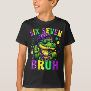 Camiseta Carnaval Seis Sete Cara Carnívoro Aligátor 6 7