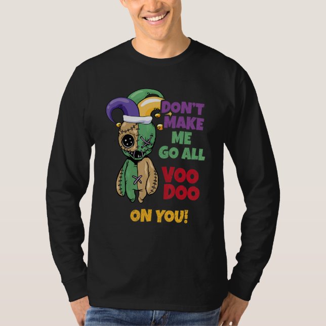 Camiseta Carnaval Vodu Mardi Gras  Fã de Carnaval de Magia  (Frente)