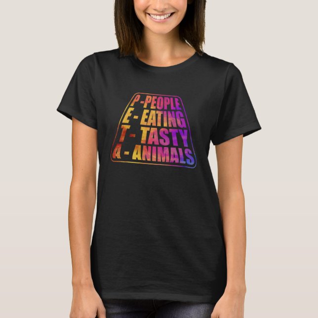 Camiseta Carne Anti Vegana   Dito  4 (Frente)
