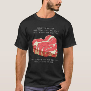 Camiseta Carne de churrasco, bife de amor