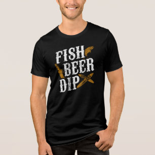 Camiseta Carne De Peixe Dip Engraçada Festa Exterior