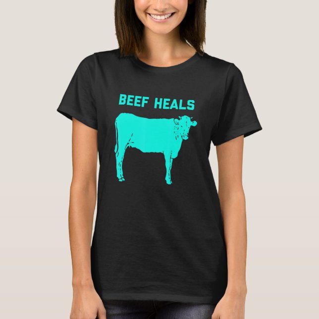 Camiseta Carne de Vaca Cura Bife de Vaca (Frente)
