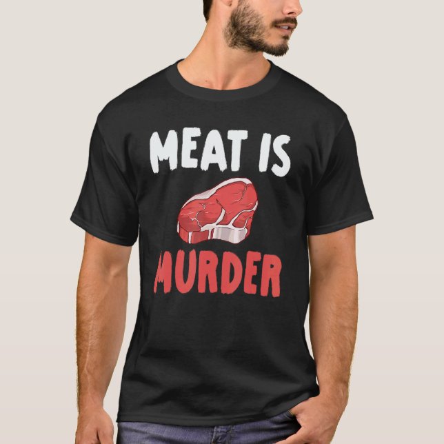 Camiseta Carne é Assassinato Veggie   Vegano (Frente)