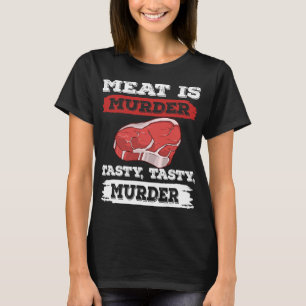 Camiseta Carne é um homicídio delicioso churrasco de assass