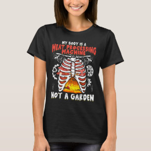 Camiseta Carne Engraçada Anti-Vegan Comendo Carne Engraçada