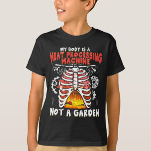 Camiseta Carne Engraçada Anti-Vegan Comendo Carne Engraçada