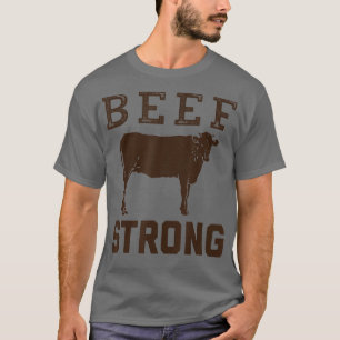 Camiseta Carne forte de vaca por ruminante de criação de 