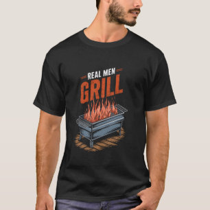 Camiseta Carne Fumante Pai Design Engraçado CHURRASCO Grelh