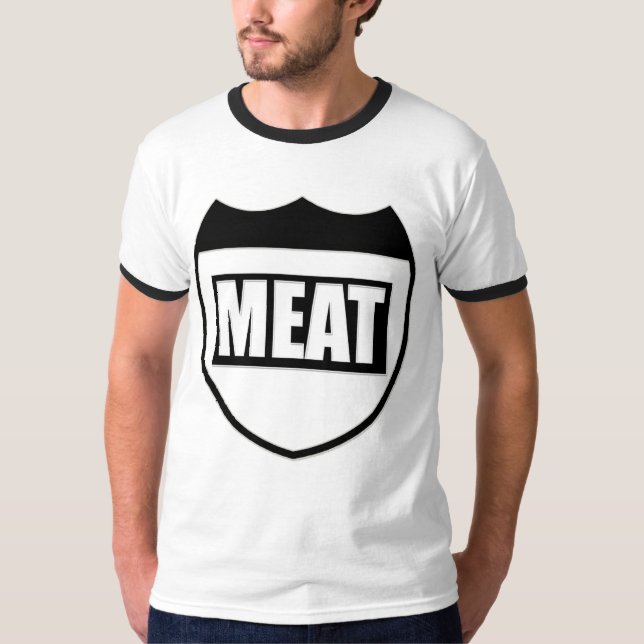 Camiseta CARNE por favor a você! (Frente)
