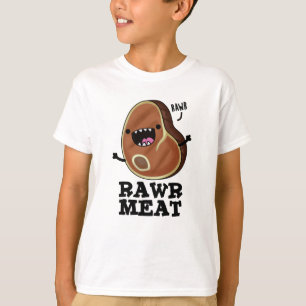 Camiseta Carne Rawr Carne Frita Fita