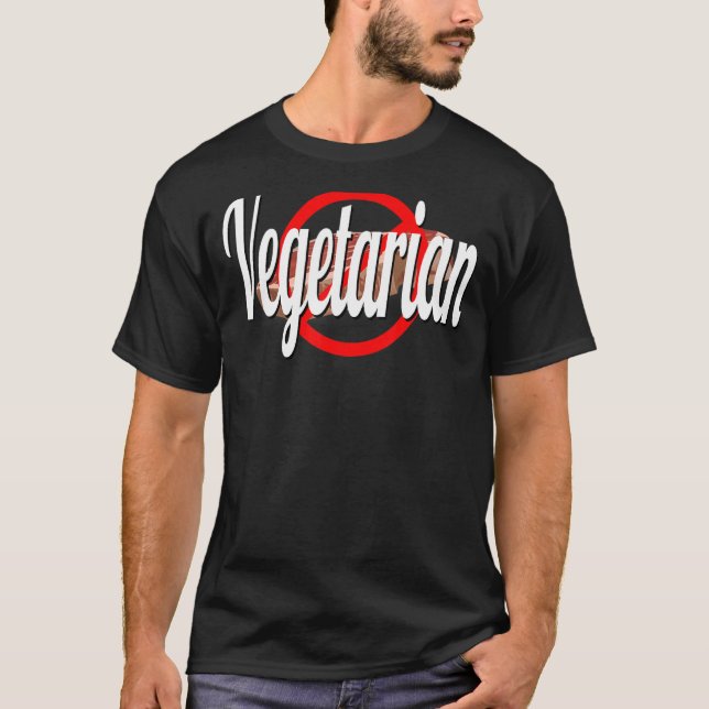 Camiseta Carne Vegetariana Cruzada (Frente)