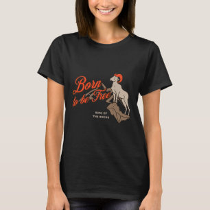 Camiseta Carneiro de Chifre Grande Escalando Montanha, Aven