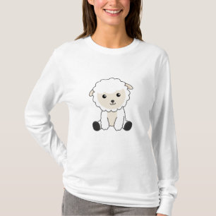 Camiseta Carneiro Doce Lã De Ovelha Engraçada Animais Bebês