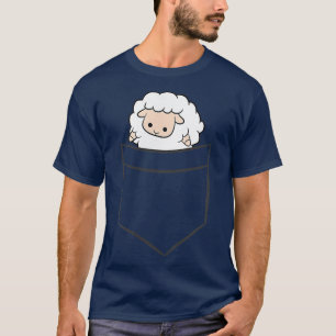 Camiseta Carneiro Na Lâmpada De Bolso De Cuta De Bolso
