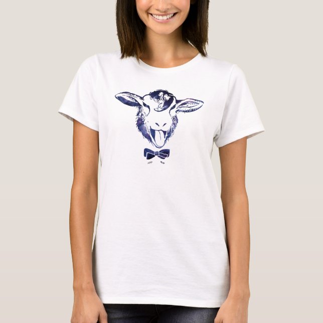 Camiseta Carneiros insolentes com um laço (Frente)