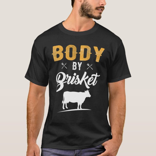 Camiseta Carnes Engraçadas Fumar CHURRASCO Grill Lover Pit  (Frente)
