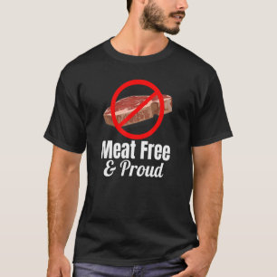 Camiseta Carnes Grátis e Orgulhosas Passadas Pelo Círculo V