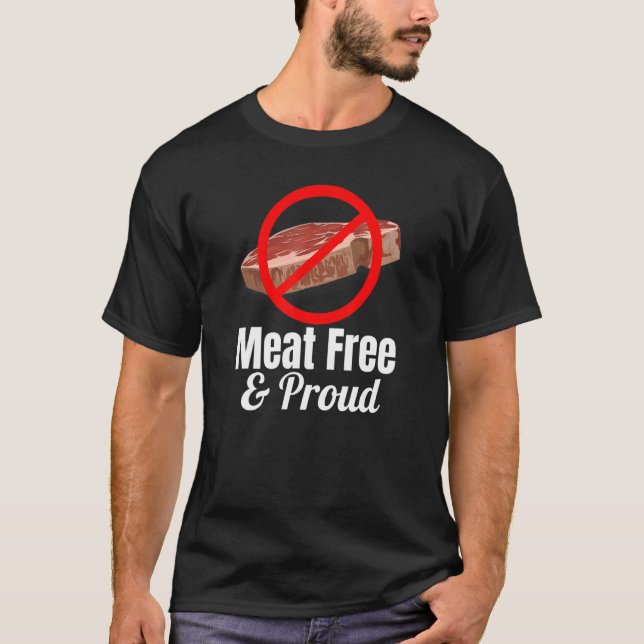 Camiseta Carnes Grátis e Orgulhosas Passadas Pelo Círculo V (Frente)