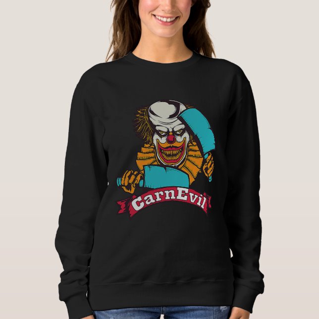 Camiseta CarnEvil  Horror Creepy Scary Halloween Clown (Frente)