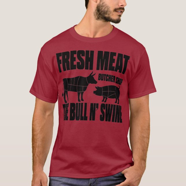 Camiseta Carniceiro de carne fresco Compra do Orgulho do Ur (Frente)