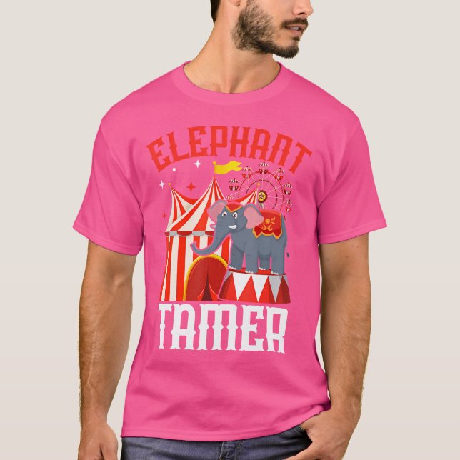 Camiseta Carnival Circus Animal Trainer Ringmaster Elephant (Frente)