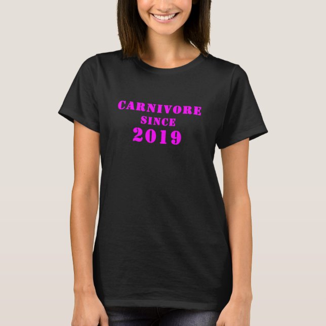 Camiseta Carnívoro Desde 2019 3 (Frente)