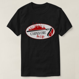 Camiseta Carnívoro para comedores de carne