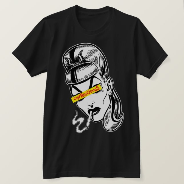 Camiseta Carnívoro™/Punk Fatale (Frente do Design)