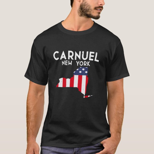 Camiseta Carnuel New York State America Viagem New York (Frente)