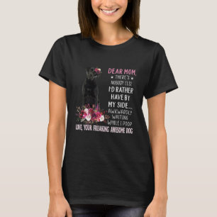 Camiseta Caro Cachorro Mãe Cachorro Proprietária Feliz Dia