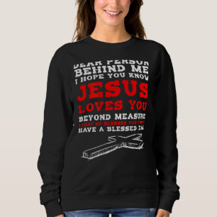 Camiseta Caro de Trás de Mim Espero que Saiba que Jesus Ama
