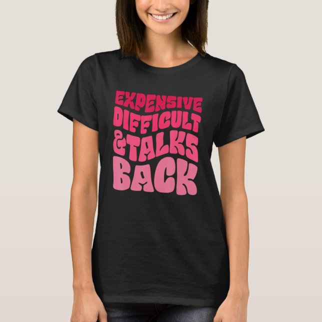 Camiseta Caro E Difícil Conversações De Volta De Leopa Malu (Frente)