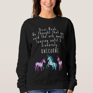 Camiseta Caro Noah A Arca Deixando Unicórnios Engraçados Cr