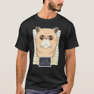 Camiseta Caro Pai Posso Explicar Que Gato Exótico De Ar Cur