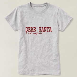 Camiseta Caro papai noel das citações engraçadas do Natal
