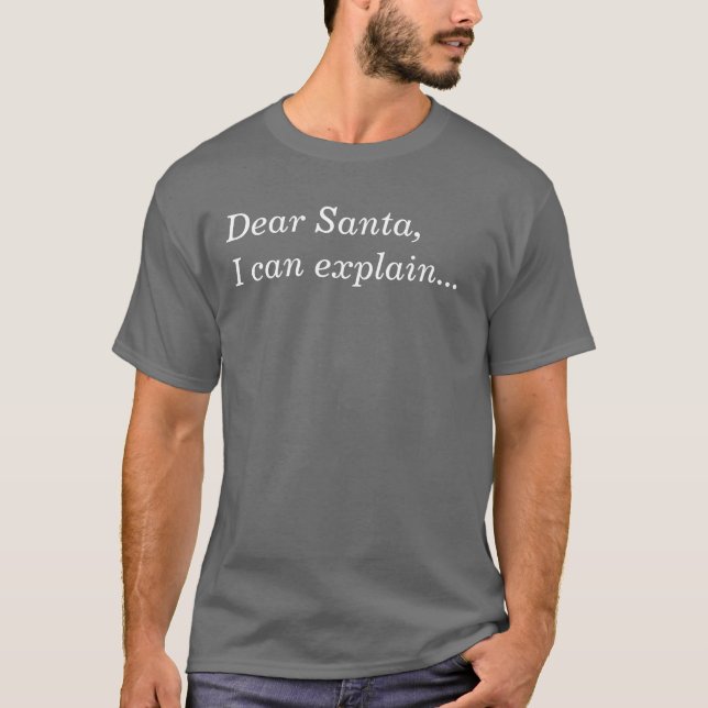 Camiseta Caro Papai noel, eu posso explicar… (Frente)