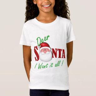 Camiseta Caro papai noel eu quero-o todo!