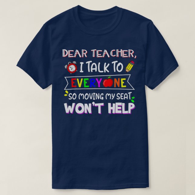 Camiseta Caro Professor Engraçado, Eu Falo Com Todo Mundo Q (Frente do Design)