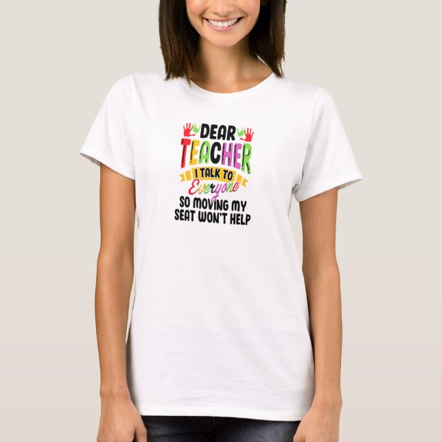 Camiseta Caro Professor, Eu Falo Com Todos De Volta Para O  (Frente)