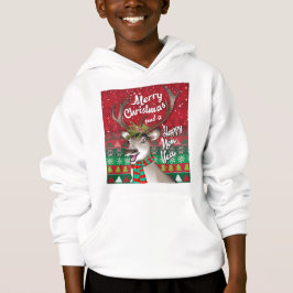 Camiseta Caro Reindeer - Feliz Natal e feliz Ano Novo
