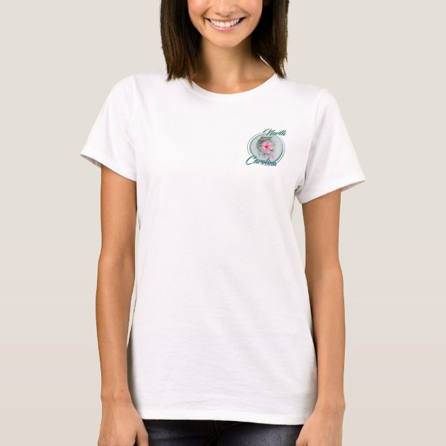 Camiseta Carolina Anole & Hibiscus (Frente)