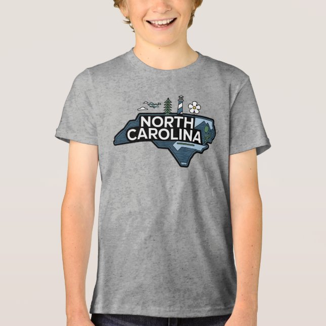 Camiseta Carolina do Norte, Estados Unidos (Frente)