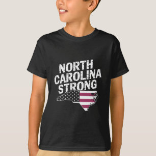 Camiseta Carolina do Norte Forte Com a Bandeira do Estado d