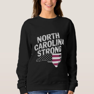Camiseta Carolina do Norte Forte Com NC State E Bandeira Do