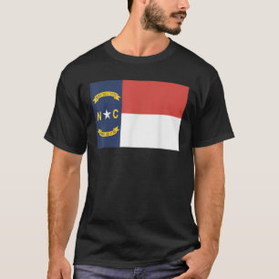 Camiseta Carolina do Norte NC Estado Flag EUA