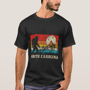 Camiseta Carolina do Norte Pé Grande Vintage Montanhas Cami