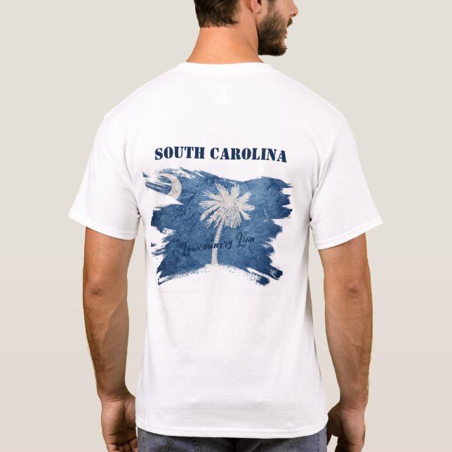 Camiseta Carolina do Sul Lowcountry vive em gênero neutro (Verso)